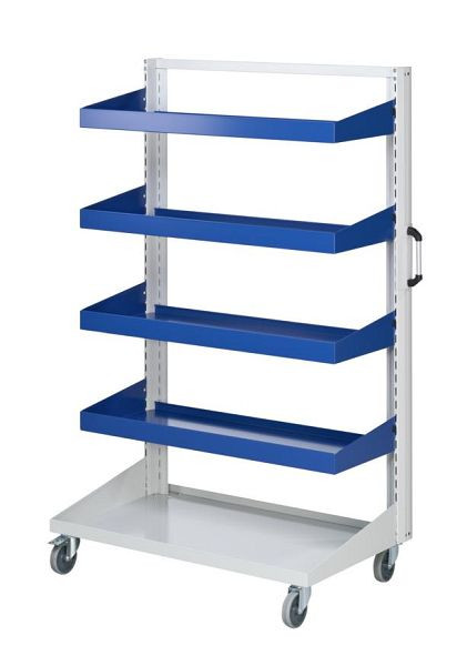 Baignoires de base ANKE; 1250 x 650 x 1950 mm; RAL 7035/5010; avec 4 x plateau 450 mm, 962.203