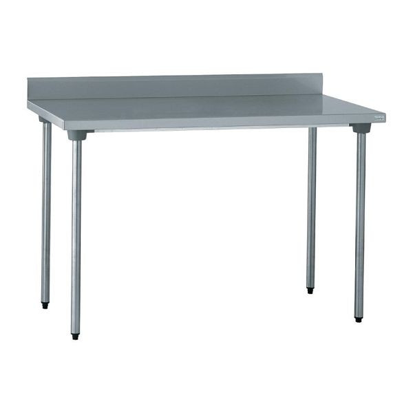 Table inox Tournus 1000 mm avec dosseret, CX550
