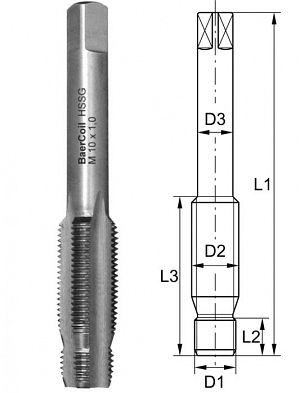 Robinet combiné BaerCoil pour bougies d'allumage M 18 x 1,5, B3636