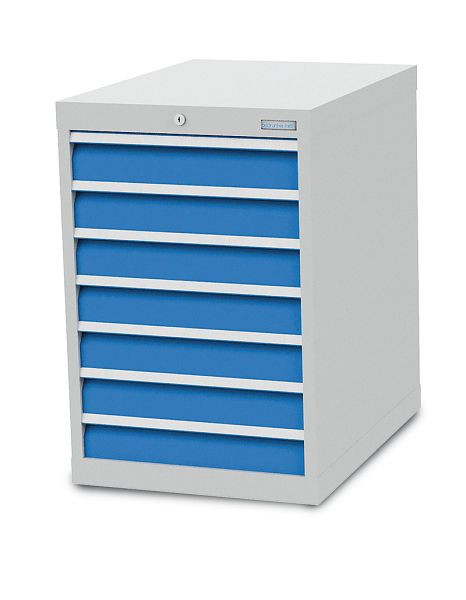 Armoire à tiroirs Bedrunka+Hirth, profondeur 736 mm, R 18-24, 7 x tiroirs, dimensions en mm (LxPxH) : 555 x 736 x 819, 580/0700V10A