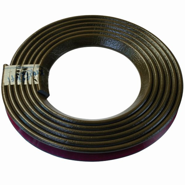 Protection d'angle Knuffi, profil d'avertissement et de protection type E, kaki, 5 mètres, PE-100571