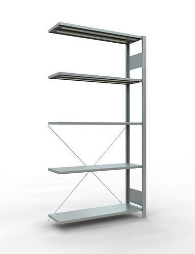 Rayonnage à étagères Schulte, panneau supplémentaire, 5 niveaux de rangement, traverse, charge du compartiment 150 kg, 1006 x 336 x 2000 mm, 278688