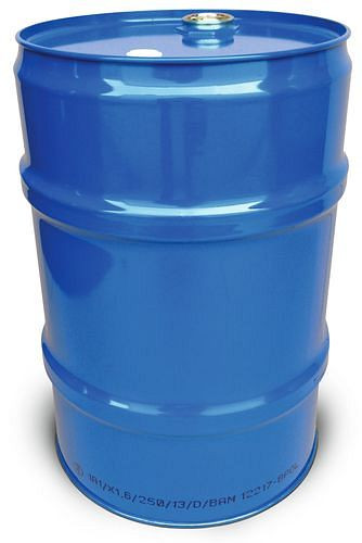 Fût à bonde acier DENIOS, 60 litres, intérieur brut, agrément UN, 122-851