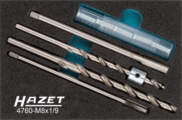 Kit de réparation de bougies de préchauffage Hazet, nombre d'outils : 9, 4760-M8X1/9