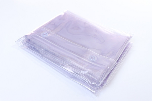 ELMAG rideau de protection S0, transparent, largeur : 1300 x hauteur : 3000x0,4 mm, rideau de protection contre la poussière, les courants d'air, l'humidité et les projections de meulage, 56266