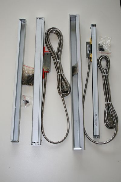 ELMAG bâton de mesure en verre modèle KA 300/420 pour affichage numérique de position SINOIP53 course 420mm, longueur d'installation 526mm, 88807