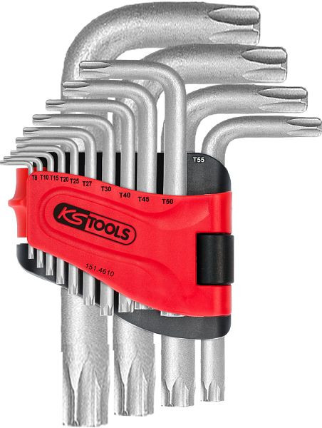 KS Tools Jeu de clés mâles Torx, courtes, 14 pièces, 151.4610