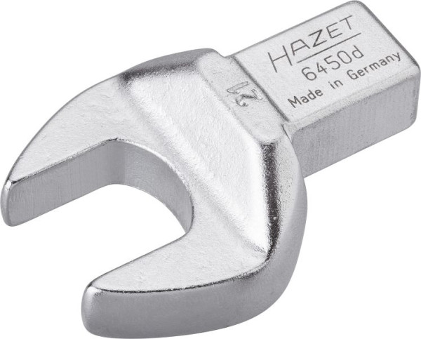 Clé à fourche insérable Hazet, carré insérable 14 x 18 mm, profil hexagonal extérieur, 21 mm, 6450D-21