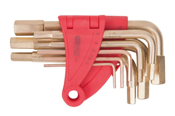 KS Tools BRONZEplus jeu de clés Allen, 8 pièces, 963.1512