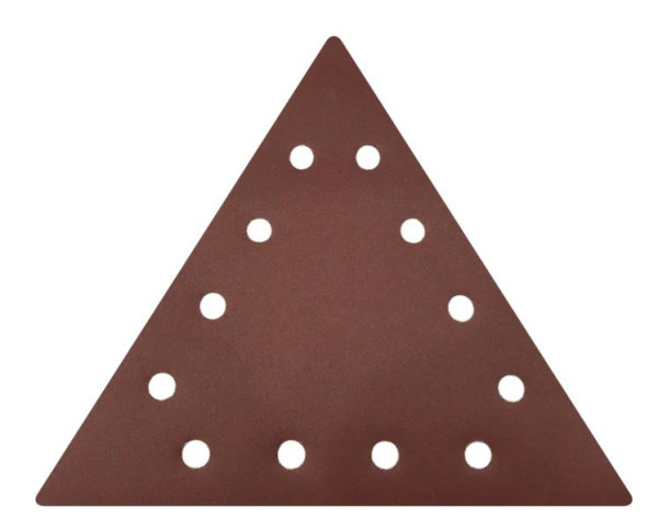 Papier triangle abrasif Velcro TECMIX Multiloch, paquet de 25, grain: 80, 17962
