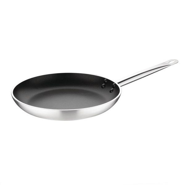 Poêle à frire en aluminium antiadhésive téflon Vogue adaptée à l'induction 32cm, FB692