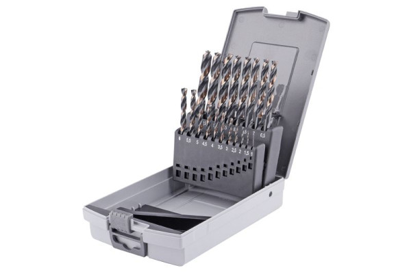 GSR PowerSpike jeu de forets hélicoïdaux 19 pièces en HSSG 1mm - 10 mm, 08348100