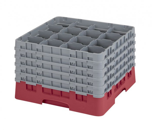 Panier de lavage Cambro 16 compartiments canneberges Camrack, lot de 2, 16S1058416
