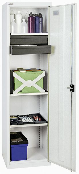 armoire à outils et matériaux contondants série 3000, 7035/7035, 2 tiroirs 100 mm, 3 étagères, 3005107