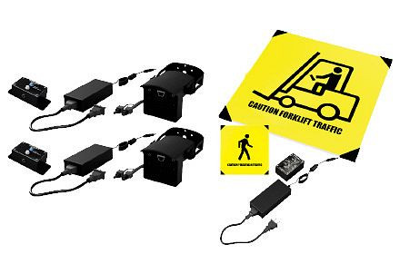 Combo capteur de détection de véhicule double Ergomat & panneau LED 60 cm, ERGO-IWS-SSTx2-R-60-D-COMBO