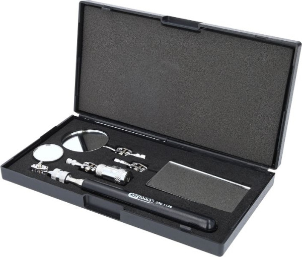 KS Tools Jeu de miroirs d'inspection flexibles, 5 pièces, 550.1145