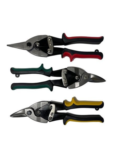 VaGo-Tools tin snips cisailles à métaux droite/droite/gauche set 250mm chacun 1 pièce, SM-250RLG_xv