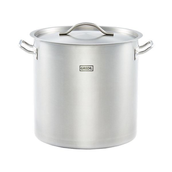 Pot à soupe Gredil forme haute série ECO Ø 360 mm, couvercle inclus, KG0801360
