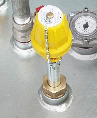 Indicateur de limite DENIOS pour bidons de carburant type KC-D, 173-923