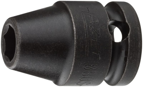 Impact Hazet, douille tournevis machine, 6 pans, carré creux 10 mm, profil traction 6 pans extérieurs, 7 mm, 880S-7