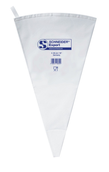 Poche à douille Schneider, 4-46 cm, "Export" en bleu, soudée, 350084
