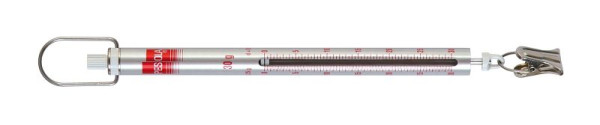 Balance à ressort PESOLA 30g, graduation 0,25g, ligne micro, rouge, avec pince, 20030
