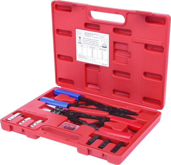 Jeu de pinces-étaux KS Tools avec fonction cliquet, 20 pièces, 500.1350