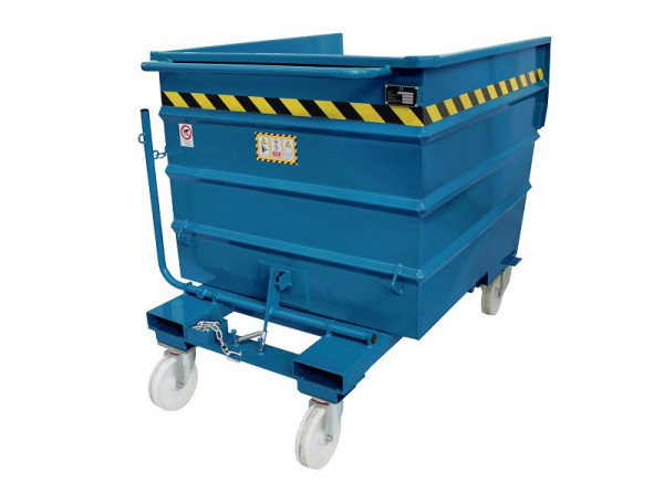 Sall Conteneur basculant LTL polyvalent en acier, 155 x 107 x 121 cm, bleu, LT1000B