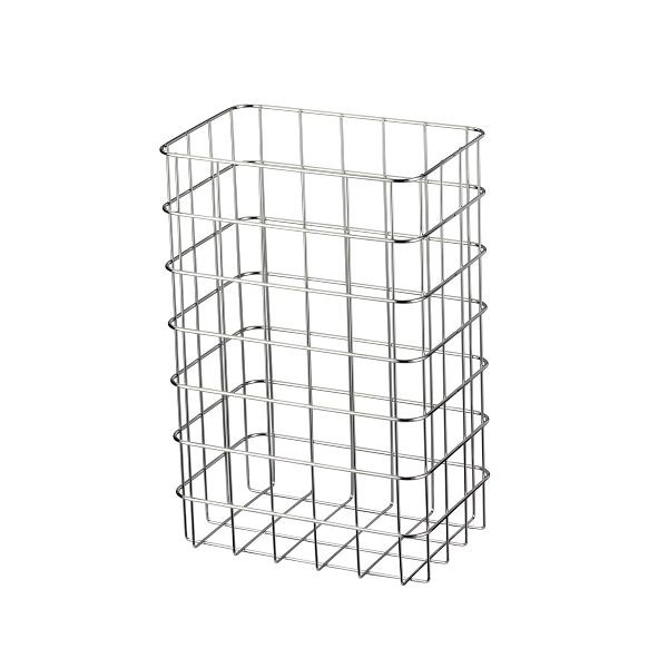 Corbeille Air Wolf, acier inoxydable poli, 50 litres, série Omicron II, 35-763