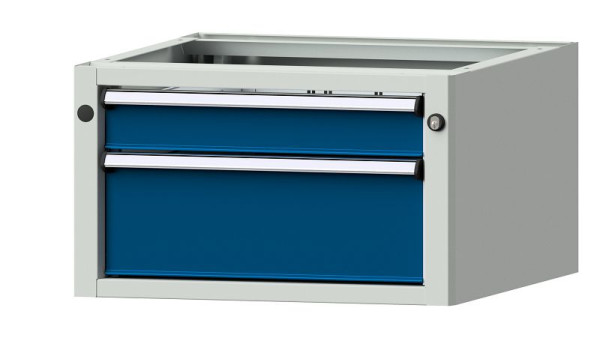 Armoire de base pour établis ANKE, modèle 903 V, 570 x 615 x 330 mm, RAL 7035/5010, 402.006