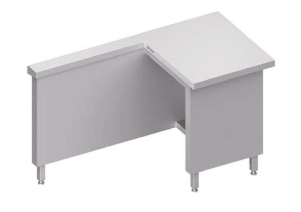 Station de caisse Stalgast "Free Flow" zone de travail droite 1400x735x880 mm couvercle en acier inoxydable, FF14134