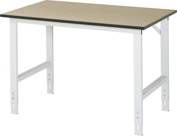 Table de travail série RAU Tom (6030) - réglable en hauteur, panneau MDF, 1250x760-1080x800 mm, 06-625F80-12.12