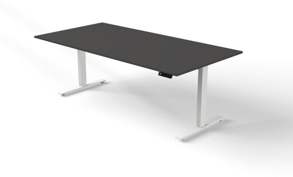 Table assis/debout Kerkmann L 2000 x P 1000 mm, réglable en hauteur électriquement de 720 à 1200 mm, Move 3, couleur : anthracite, 10381713