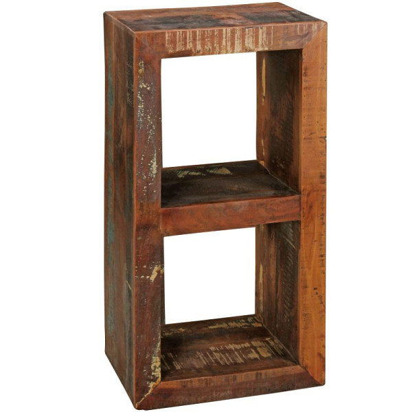 Bibliothèque Wohnling Calcutta 45 x 35 x 90 cm, avec 2 niveaux, shabby chic, WL5.073