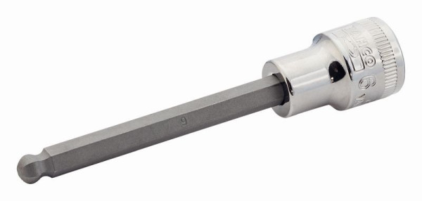Douille tournevis Bahco 3/8", six pans creux, tête sphérique, SW 10 mm, emballage libre-service, SB7409BH-10