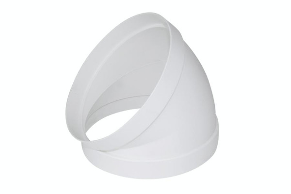 Coude Marley 45° blanc, 150 mm, 060446
