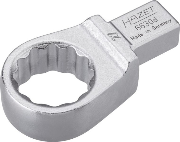 Clé polygonale à insert Hazet, insert carré 14 x 18 mm, profil de traction double hexagonal externe, 27 mm, 6630D-27
