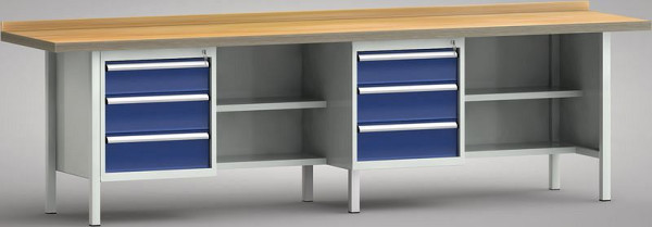 Etabli standard KLW - 3000 x 700 x 840 mm L x P x H, WS388N-3000M40-E1630