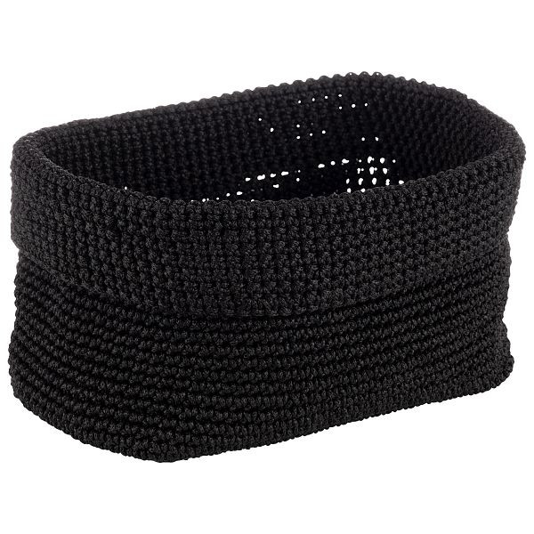 Panier au crochet APS, 24 x 17,5 x 12 cm, polyester, une fois enroulé, la hauteur peut être personnalisée, 30396