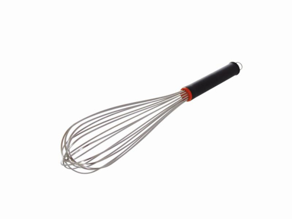 Schneider fouet 16 fils inox, 350 mm, manche nylon polyéthylène noir avec cintre, 170072