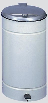 Pédale VAR Euro, couvercle en plastique argent, gris, 1077