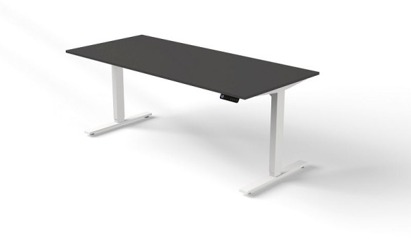 Table assise/debout Kerkmann L 2000 x P 1000 mm, réglable en hauteur électriquement de 720 à 1200 mm, Move 3, couleur : anthracite, 10381213