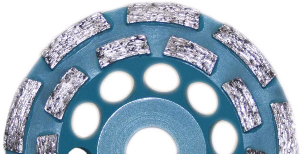 Plateau abrasif diamant TECTOOL, béton et chape, 18386-18391, diamètre: 125 mm, 18388