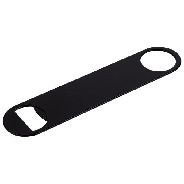Ouvre-bouteille serveur APS, 18 x 4 cm, hauteur 0,5 cm, acier inoxydable, noir, 93377