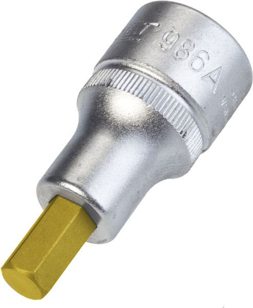 Douille de tournevis Hazet, carré creux 12,5 mm (1/2"), profil de douille hexagonale, 5/16", 986A-5/16