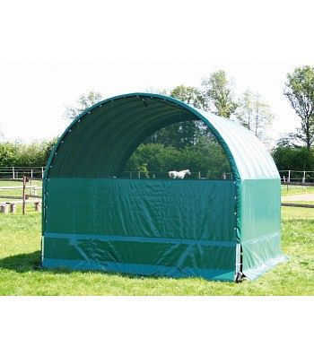 Paroi arrière Growi en bâche en tissu, pour tente de pâturage voûtée 3,6x3,6x3,25m, 19900080