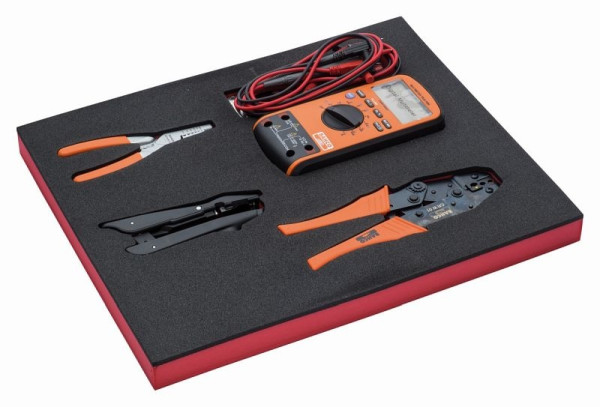 Insert Bahco 2/3, multimètre + pince à sertir à cliquet, 8 pièces, FF1F5006