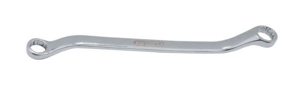 KS Tools clé à double anneau en acier inoxydable, coudée, 16x18 mm, 964.1109