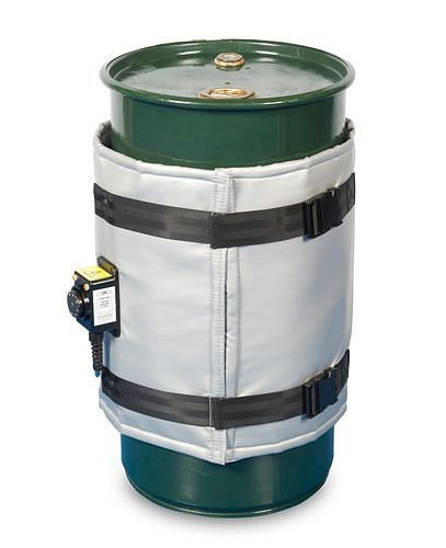 Chemise chauffante DENIOS pour fûts de 60 litres, thermostat 0 - 160°C, 1100 - 1250 mm, 640 watts, 280-726