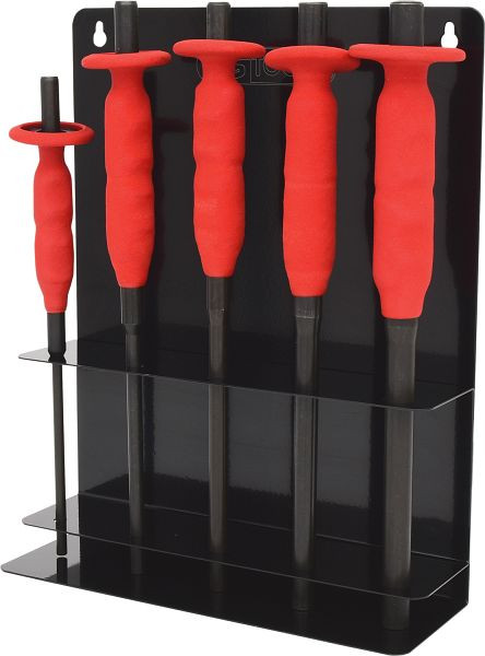 KS Tools jeu de chasse-goupilles avec poignée de protection des mains, 5 pièces 6-14 mm, 156.0020